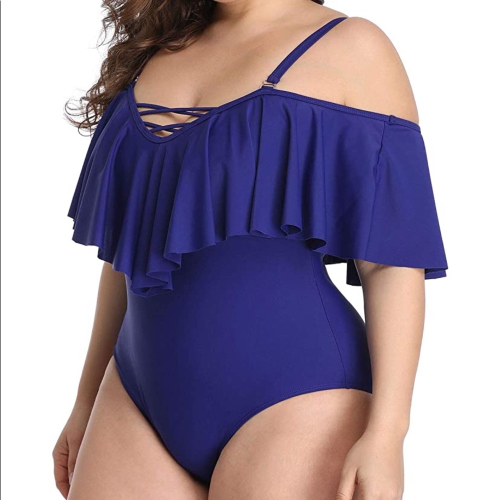 Daci Off Shoulder Flounce Ruffle Swimsuit - Picture 4 of 7